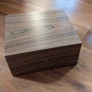 Cannador Humidor Nine Glass Containers Walnut Storage Box